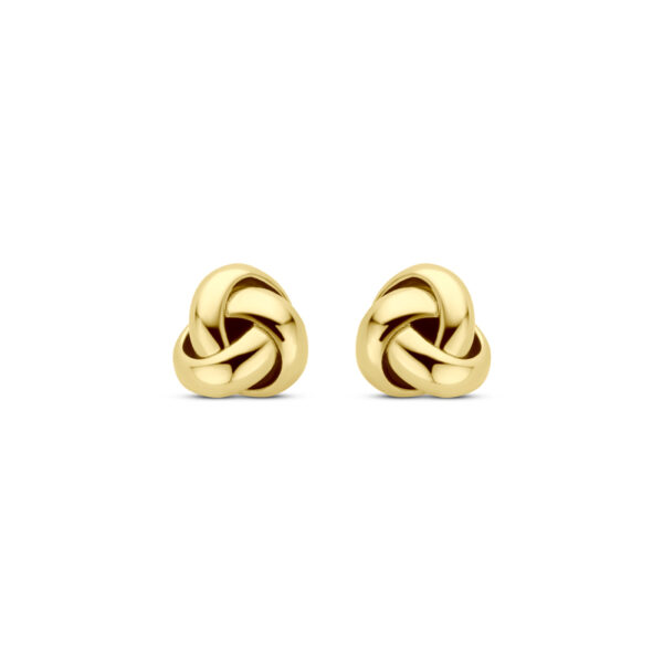 oorknoppen knoop 5 mm 14K geelgoud