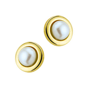 oorknoppen parel 14K geelgoud