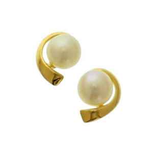 oorknoppen parel 14K geelgoud
