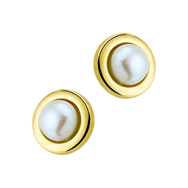 oorknoppen parel 14K geelgoud
