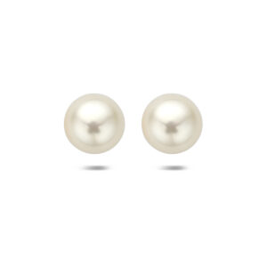 oorknoppen parel 9,3 mm zilver gerhodineerd