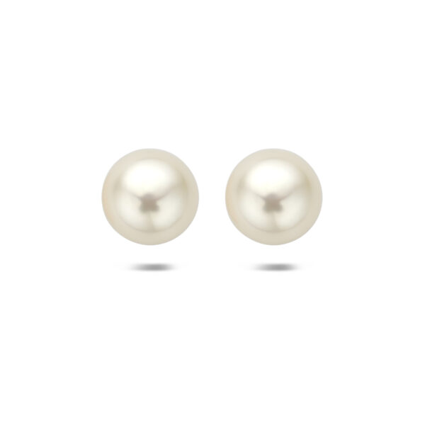 oorknoppen parel 9,3 mm zilver gerhodineerd