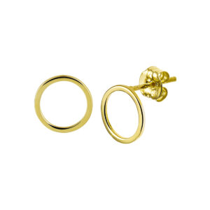 oorknoppen rondje 14K geelgoud
