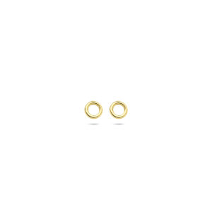 oorknoppen rondje 4 mm 14K geelgoud