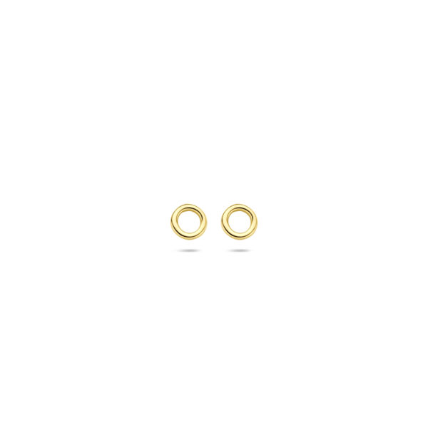oorknoppen rondje 4 mm 14K geelgoud