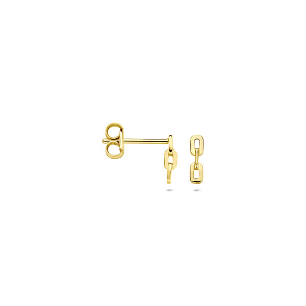 oorknoppen schakel 7 mm 14K geelgoud - Afbeelding 3