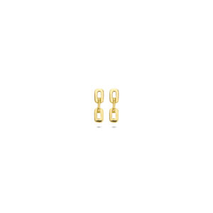 oorknoppen schakel 7 mm 14K geelgoud