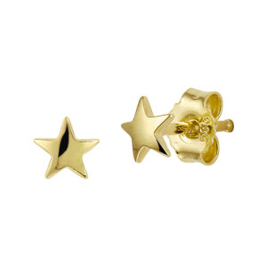 oorknoppen ster 14K geelgoud