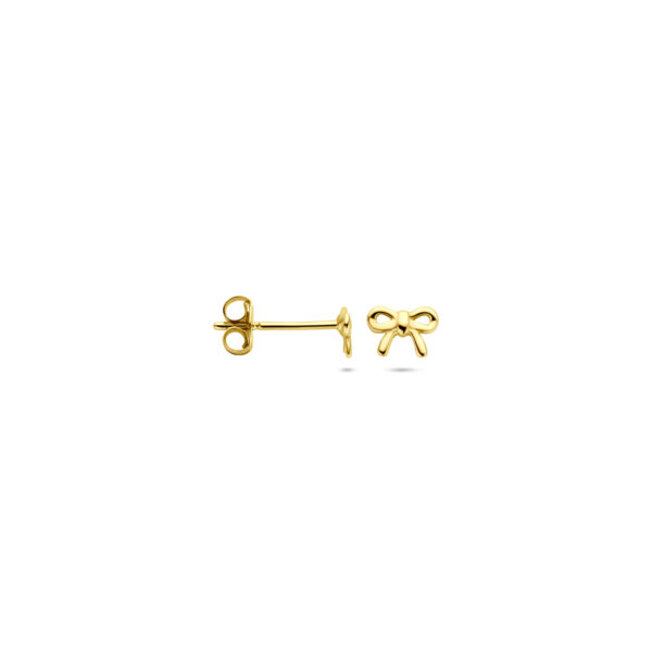 oorknoppen strik 3,5 mm 14K geelgoud - Afbeelding 3