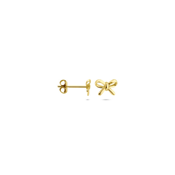 oorknoppen strik 4,5 mm 14K geelgoud - Afbeelding 3