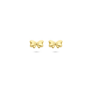 oorknoppen strik 5 mm 14K geelgoud