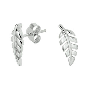 oorknoppen veer zilver gerhodineerd