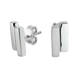 oorknoppen zilver gerhodineerd