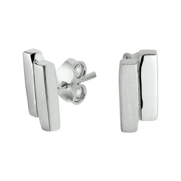 oorknoppen zilver gerhodineerd