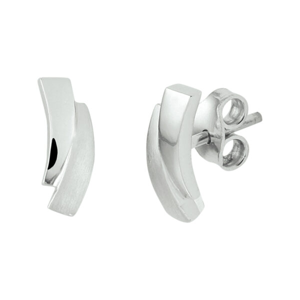 oorknoppen zilver gerhodineerd