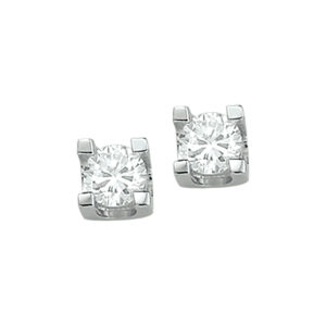 oorknoppen zirkonia 5 mm zilver gerhodineerd
