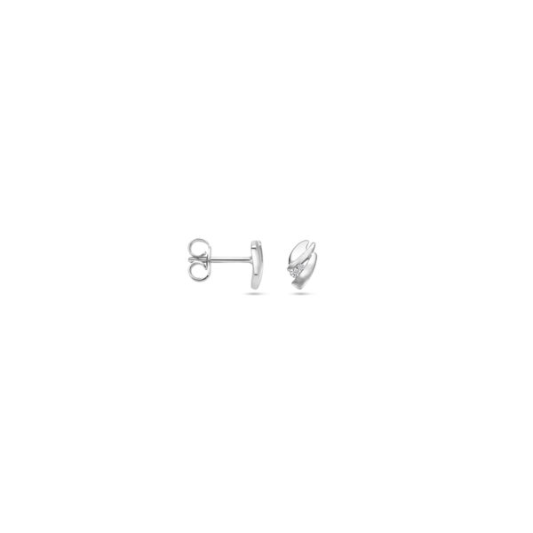 oorknoppen zirkonia 9,3 mm zilver gerhodineerd - Afbeelding 3