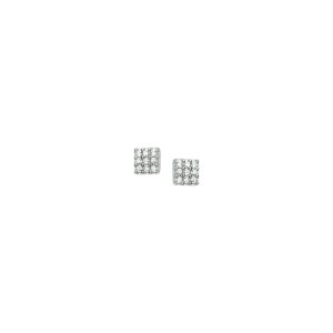 oorknoppen zirkonia zilver gerhodineerd