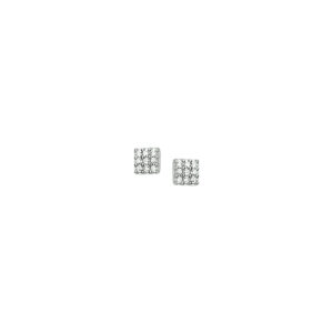 oorknoppen zirkonia zilver gerhodineerd