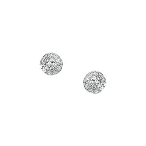oorknoppen zirkonia zilver gerhodineerd