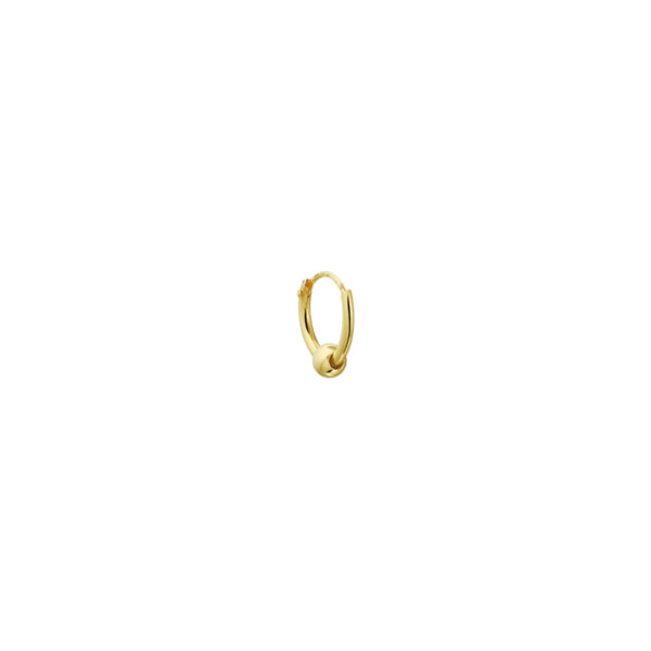 oorring bol per stuk 14K geelgoud