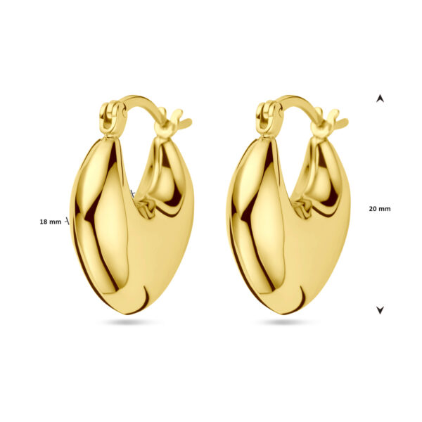 oorringen 1 micron zilver verguld (geel) - Afbeelding 4