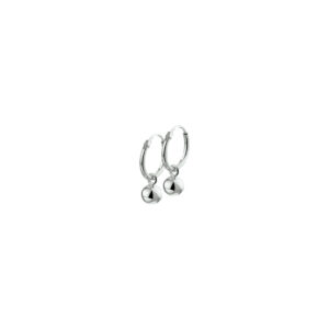 oorringen 12 mm zilver gerhodineerd