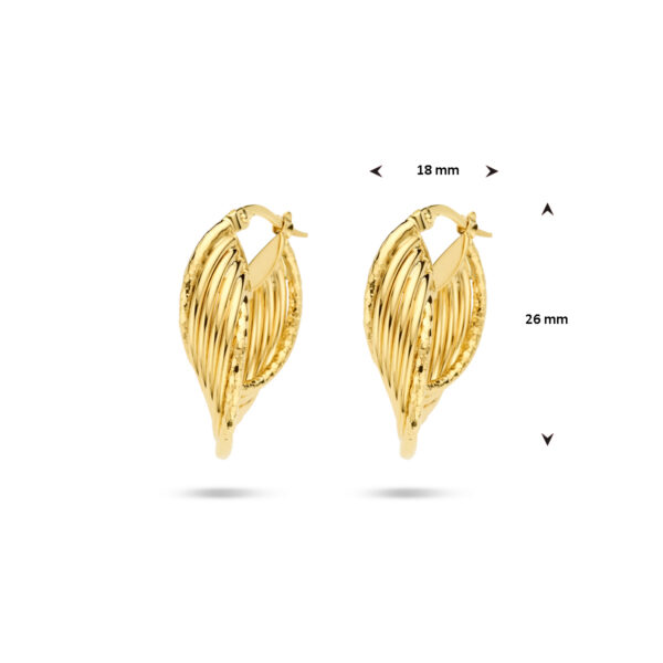 oorringen 14K geelgoud - Afbeelding 4