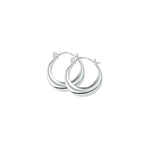oorringen 15 mm zilver gerhodineerd