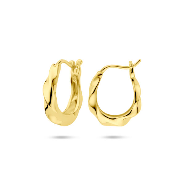 oorringen 19 mm 1 micron zilver verguld (geel) - Afbeelding 3