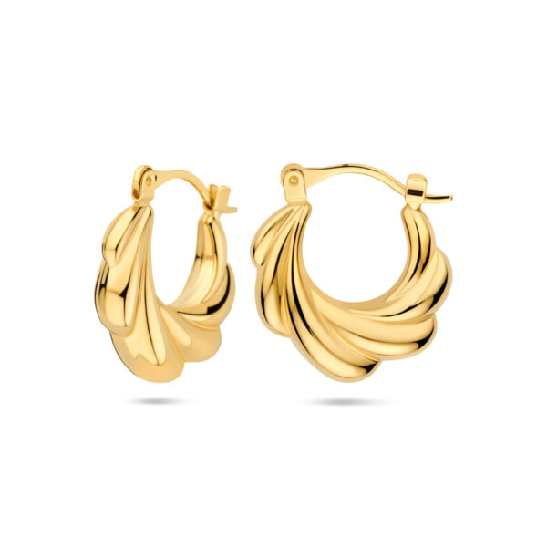 oorringen 19 mm 14K geelgoud - Afbeelding 3