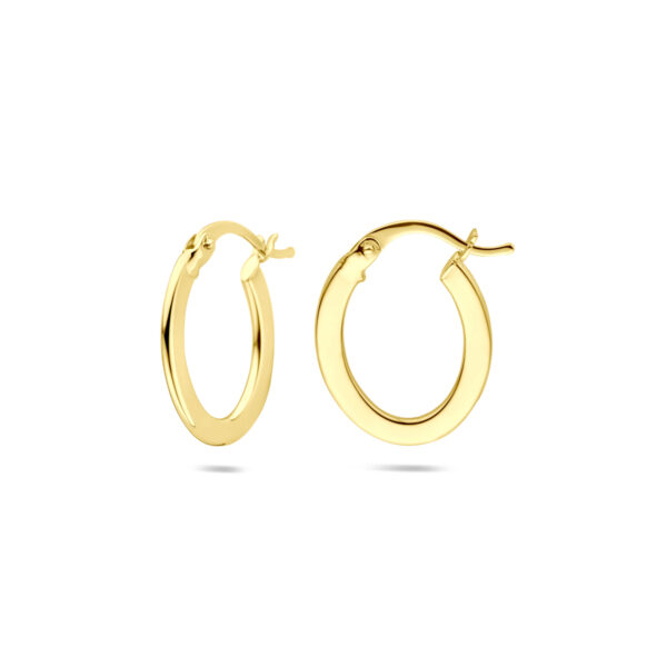 oorringen 19 mm 14K geelgoud - Afbeelding 3