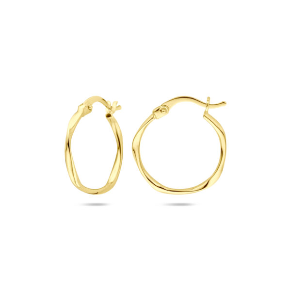 oorringen 20 mm 14K geelgoud - Afbeelding 3