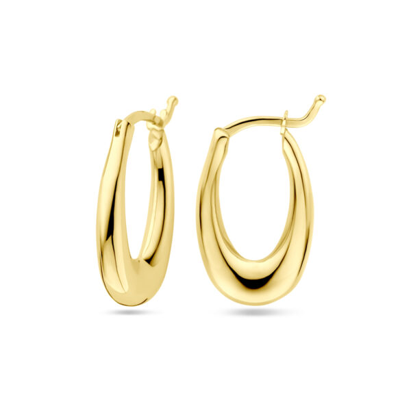 oorringen 20 mm 18K geelgoud - Afbeelding 3