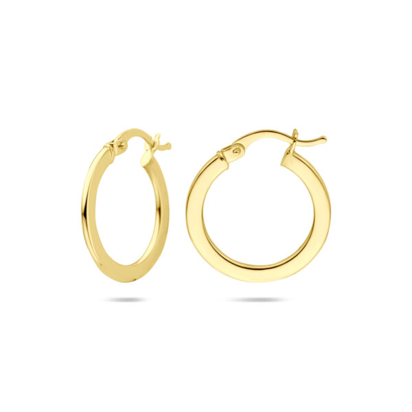 oorringen 21 mm 14K geelgoud - Afbeelding 3