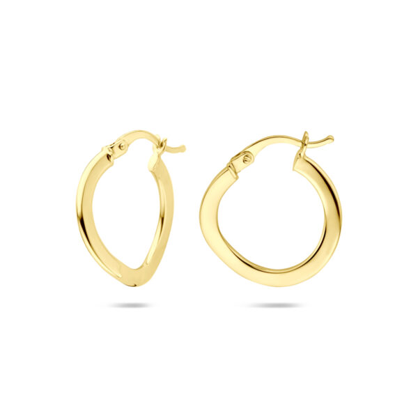 oorringen 21 mm 14K geelgoud - Afbeelding 3