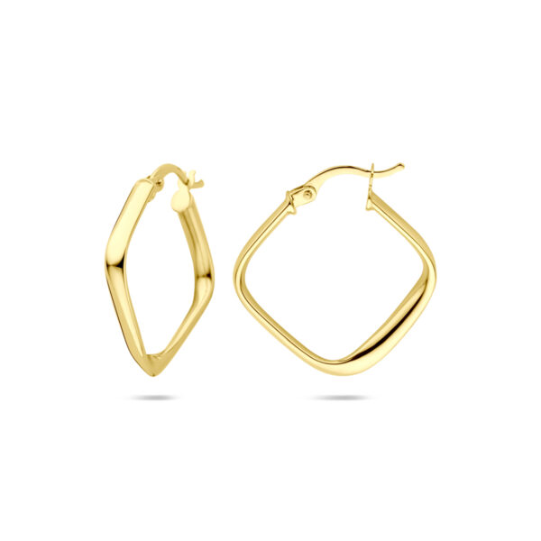 oorringen 21 mm 14K geelgoud - Afbeelding 3