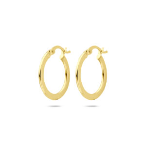 oorringen 21 mm 14K geelgoud