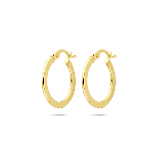 oorringen 21 mm 14K geelgoud