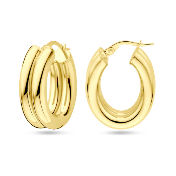 oorringen 23 mm 14K geelgoud - Afbeelding 3