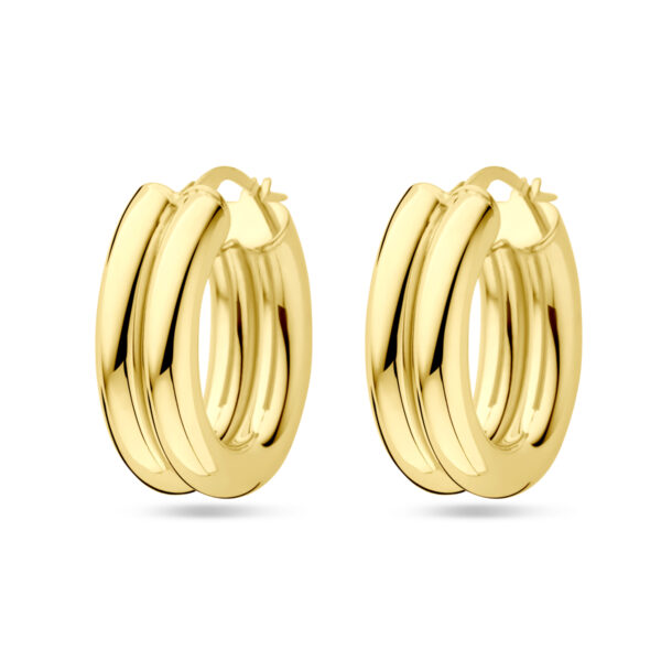 oorringen 23 mm 14K geelgoud