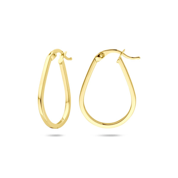 oorringen 25 mm 14K geelgoud - Afbeelding 3