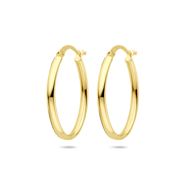 oorringen 27 mm 14K geelgoud