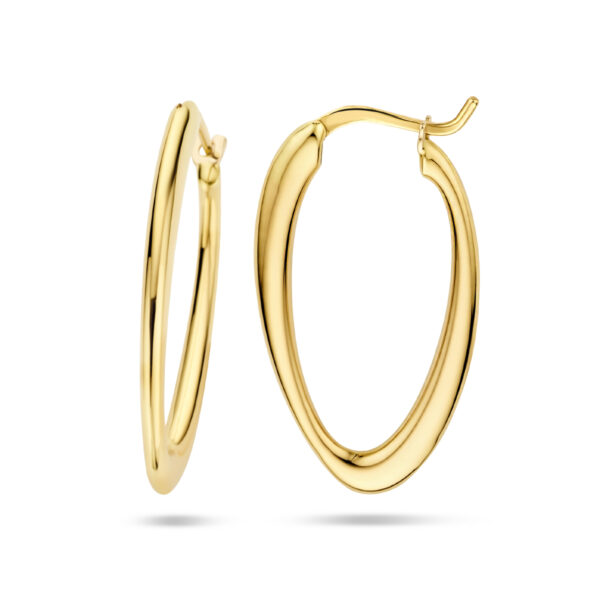 oorringen 30 mm 18K geelgoud - Afbeelding 3