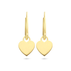 oorringen hartje 14K geelgoud