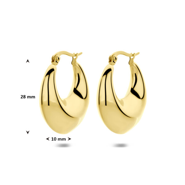oorringen ion plating 28 mm edelstaal - Afbeelding 4