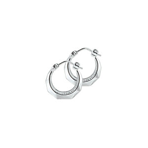 oorringen lapide 14 mm zilver gerhodineerd