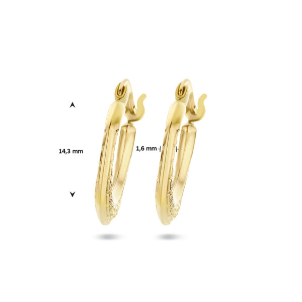 oorringen lapide 14K geelgoud - Afbeelding 4