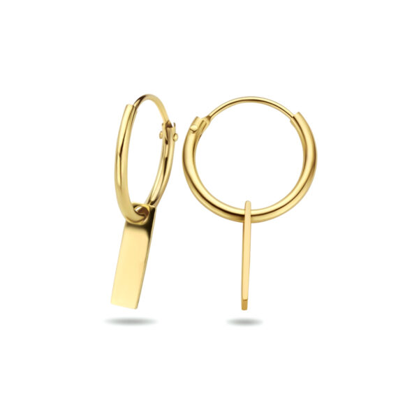oorringen plaatje 14K geelgoud - Afbeelding 3