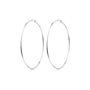 oorringen ronde buis 1,5 mm zilver gerhodineerd